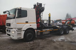 КАМАЗ-65207 с ГМУ и крюковым погрузчиком
