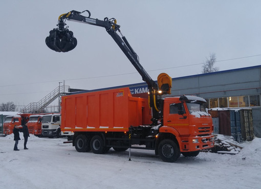 Ломовоз КАМАЗ-6520 с КМУ МАЙМАН-100S