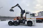 Ломовоз КАМАЗ-65206 с КМУ ОМТ-120М