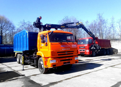 Ломовоз КАМАЗ-65115 с КМУ VM10L74M