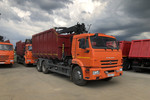 Ломовоз КАМАЗ-65115 с КМУ VM10L74M с лепестковым грейфером RG-25