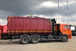Ломовоз КАМАЗ-65115 с КМУ VM10L74M с лепестковым грейфером RG-25