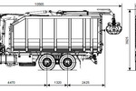 Ломовоз КАМАЗ-65115 с КМУ VM10L74M с лепестковым грейфером RG-25