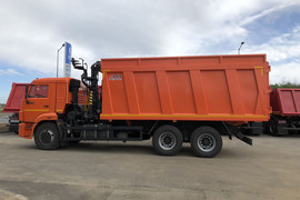 Ломовоз КАМАЗ-65115 с ГМУ VM10L74 и лепестковым грейфером ГЛ-1У