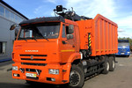 Ломовоз КАМАЗ-6520 с ГМУ VM10L74M с грейфером ГЛ-1У