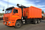 Ломовоз КАМАЗ-6520 с ГМУ VM10L74M с грейфером ГЛ-1У