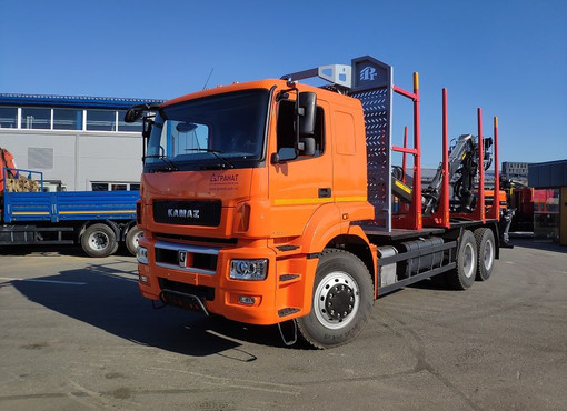 Сортиментовоз КАМАЗ-6580-68(Т5) c ГМУ KESLA 2009 T