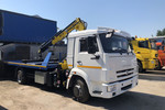 Эвакуатор КАМАЗ-4308 со сдвижной платформой и КМУ HYVA HA110 E2