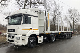 Сортиментовоз КАМАЗ-5490-022-87 с полуприцепом ТЗА-588511