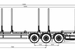 Сортиментовоз КАМАЗ-5490-022-87 с полуприцепом ТЗА-588511