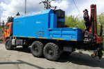 Фургон 7727А-10 с КМУ ИМ-150N на шасси КАМАЗ-43118