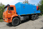 Фургон 7727А-10 с КМУ ИМ-150N на шасси КАМАЗ-43118