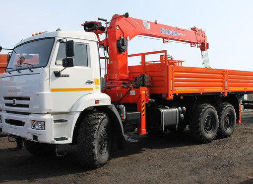 Бортовой с КМУ KANGLIM KS1256G-II TOP на шасси КАМАЗ-43118-3027-50