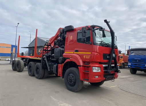 Сортиментовоз КАМАЗ-65802-87 c ГМУ Cranab TL12