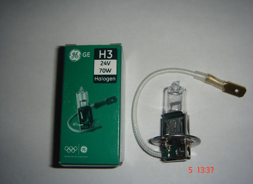лампа 24V, H3, 70W, Pk22s GeneralElectric