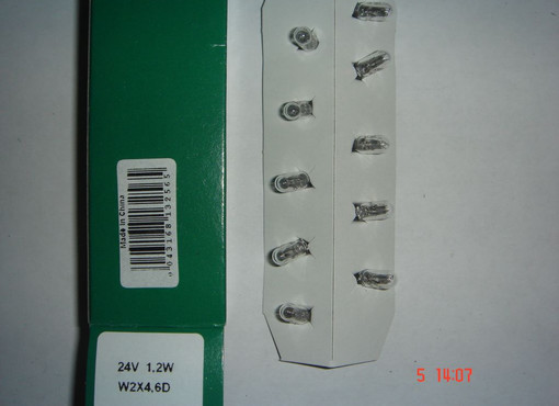 лампа безцокольная 24V 1,2W, W2x4,6d GeneralElectric
