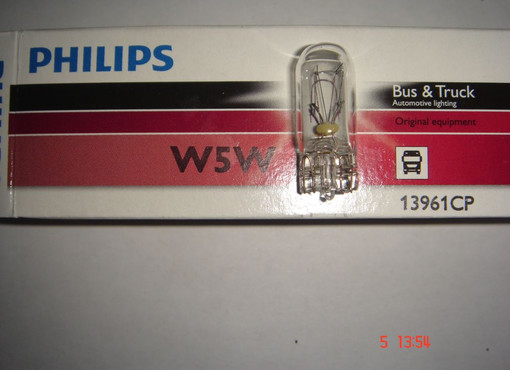 лампа безцокольная 24V, W5W PHILIPS