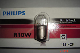 лампа 24V, R10W, BA15s, PHILIPS