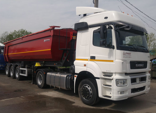 Автопоезд КАМАЗ-5490-053-87 с самосвальный полуприцепом НЕФАЗ-9509-016-30